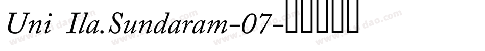 Uni Ila.Sundaram-07字体转换